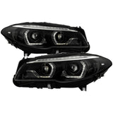 Spyder Projector Headlights for BMW 5 Series F10 11-13 Xenon/HID AFS - Black