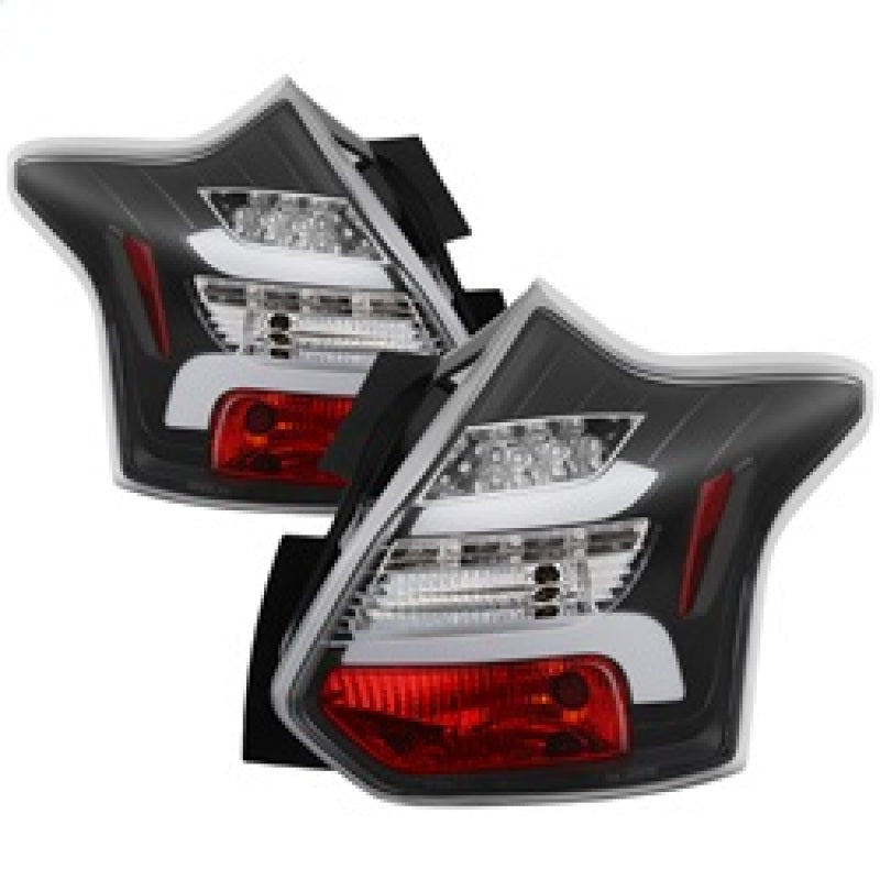 Spyder 12-14 Ford Focus 5DR LED Tail Lights - Black (ALT-YD-FF12-LED-BK)