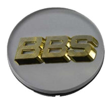 Load image into Gallery viewer, BBS Center Cap 70.6mm White/Gold (3-tab)