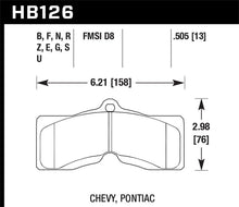 Load image into Gallery viewer, Hawk 65-73 Chevrolet Corvette Front ER-1 Brake Pads