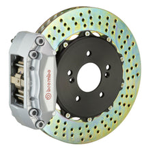 Load image into Gallery viewer, Brembo 05-10 Jetta Front GT BBK 4 Piston Cast 2pc 328x28 2pc Rotor Drilled-Silver