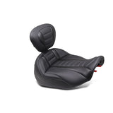 Mustang 23-24 HD CVO Rd Glide(ST), 2024 Rd Glide and Str Glide Pass Arm Backrest - Black/Gray Stitch