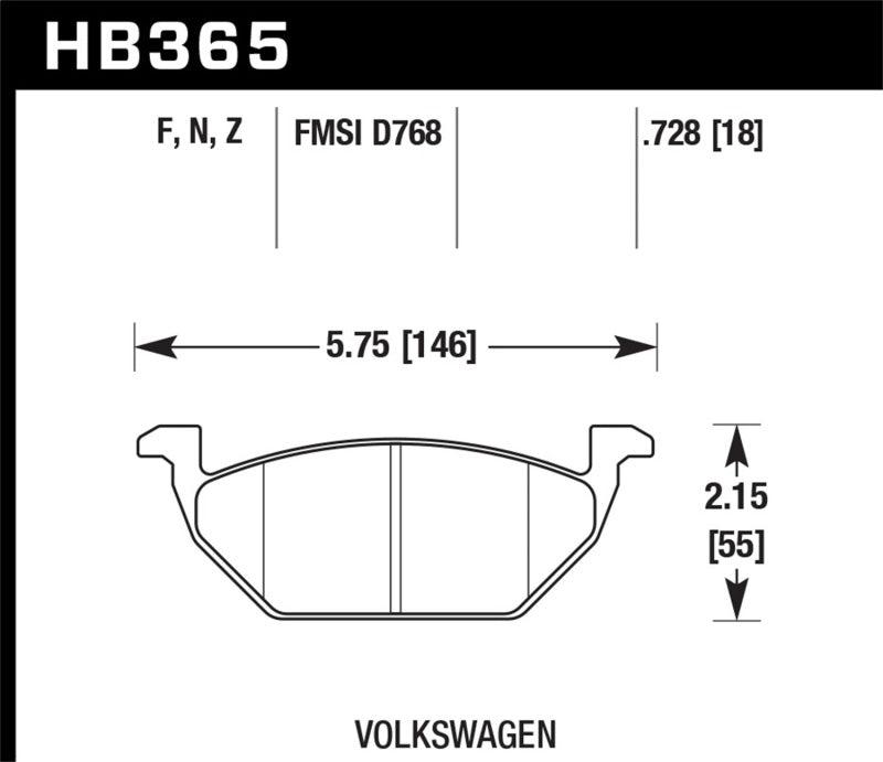 Hawk Performance Ceramic Street Brake Pads