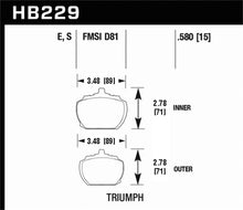 Load image into Gallery viewer, Hawk 70-73 Triumph Stag / 80-82 Triumph TR8 HT-10 Race Front Brake Pads