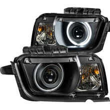 Load image into Gallery viewer, ANZO 2010-2013 Chevrolet Camaro Projector Headlights w/ Halo Black (CCFL)