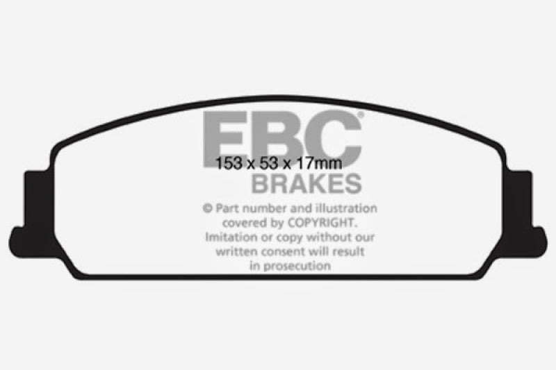 EBC 08-10 Pontiac G8 3.6 Yellowstuff Front Brake Pads