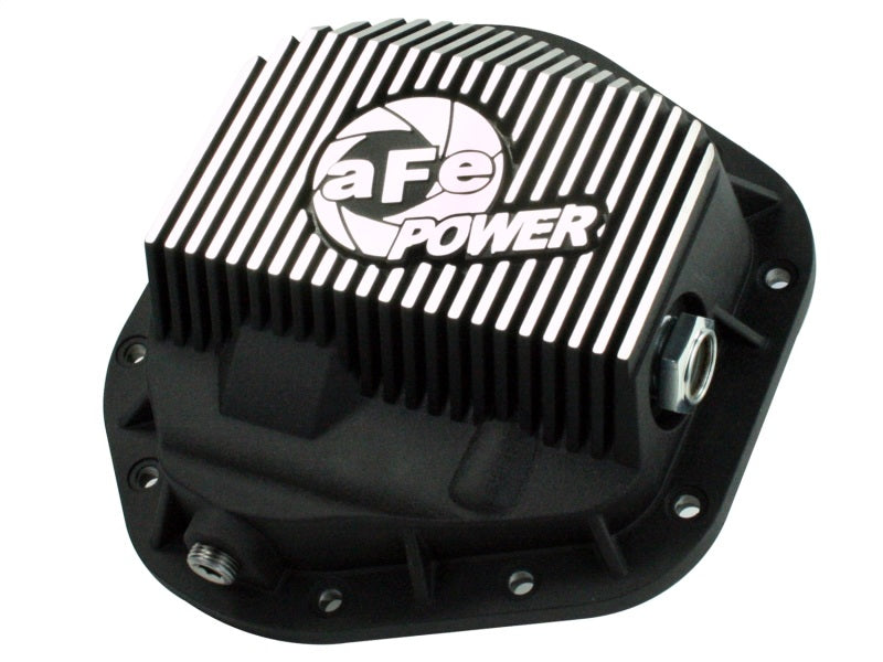 aFe Power Front Differential Cover 5/94-12 Ford Diesel Trucks V8 7.3/6.0/6.4/6.7L (td) Machined Fins