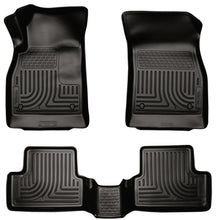 Load image into Gallery viewer, Husky Liners 11-12 Chevrolet Cruze WeatherBeater Combo Black Floor Liners