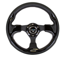 Load image into Gallery viewer, NRG Reinforced Steering Wheel (320mm) Blk w/Gloss Black Trim