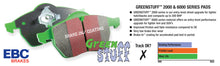 Load image into Gallery viewer, EBC 06-09 Infiniti FX35 3.5 Greenstuff Front Brake Pads