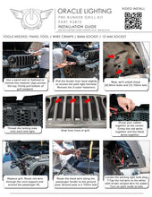 Load image into Gallery viewer, Oracle Pre-Runner Style LED Grille Kit for Jeep Wrangler JL - Red SEE WARRANTY