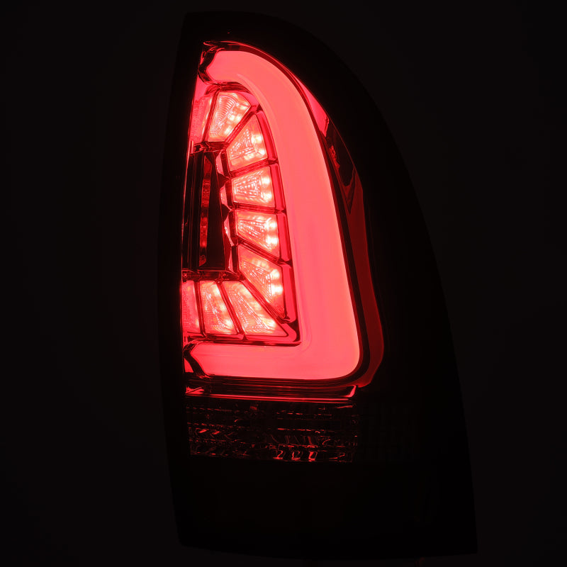 AlphaRex 05-15 Toyota Tacoma PRO-Series LED Tail Lights Jet Black