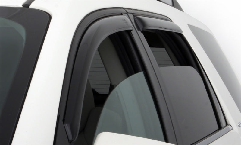 AVS 09-14 Ford F-150 Supercrew Ventvisor In-Channel Front & Rear Window Deflectors 4pc - Smoke