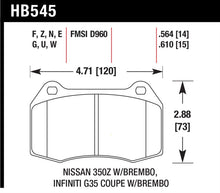 Load image into Gallery viewer, Hawk 04-09 Infiniti G35 3.5L Base Brembo Brakes OE Incl.Pin Clips Shims Front ER-1 Brake Pads