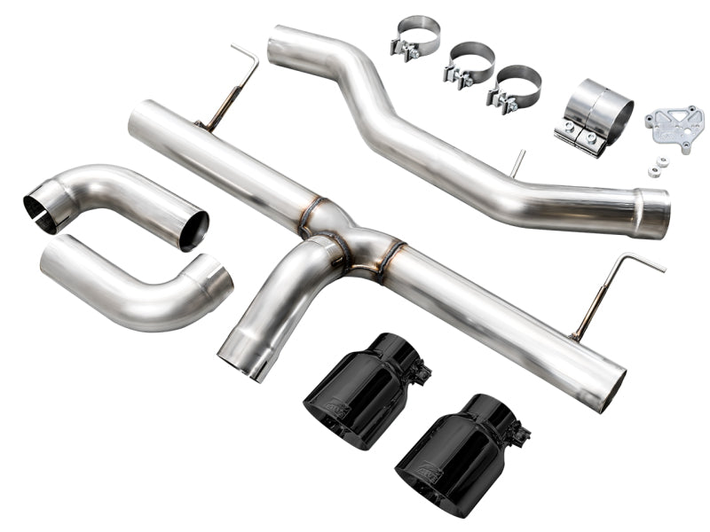 AWE 19-23 BMW 330i / 21-23 BMW 430i Base G2X Track Edition Axle Back Exhaust - Diamond Black