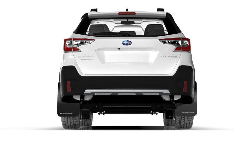 Rally Armor 20-25 Subaru Outback Black UR Mud Flap w/White Logo