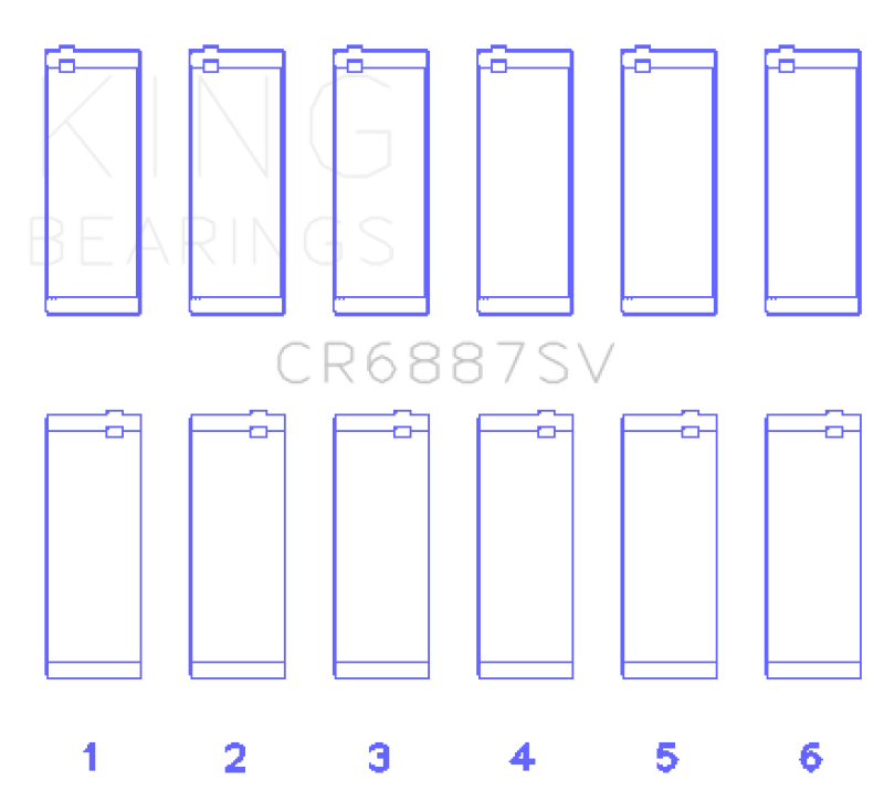 King BMW B58B30A Performance Rod Bearing Set