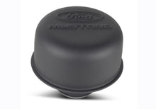 Load image into Gallery viewer, Ford Racing Black Crinkle Finish Breather Cap w/ Ford Mustang Logo