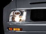 Raxiom 05-09 Ford Mustang Excluding GT500 LED Halo Projector Headlights- Chrome Housing (Clear Lens)