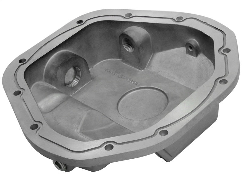 afe Front Differential Cover (Raw; Street Series); Ford Diesel Trucks 94.5-14 V8-7.3/6.0/6.4/6.7L