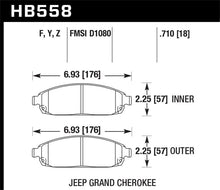 Load image into Gallery viewer, Hawk 06-09 Jeep Commander / 05-09 Grand Cherokee Front Performance Ceramic Street Brake Pads