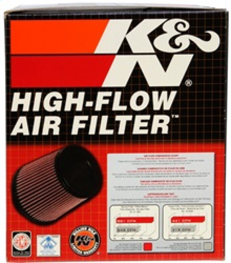 K&N Universal Air Filter 4in Flange / 5-3/8in Base / 4-1/2in Top / 6in Height