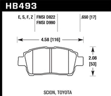 Load image into Gallery viewer, Hawk 04-07 xA/xB D990 Blue 9012 Race Front Brake Pads