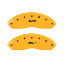 Load image into Gallery viewer, MGP 2 Caliper Covers Engraved Front MGP Yellow Finish Black Characters 2011 Ford Focus