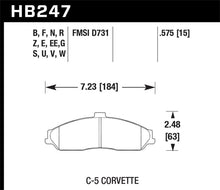 Load image into Gallery viewer, Hawk 04-09 Cadillac XLR Front ER-1 Brake Pads