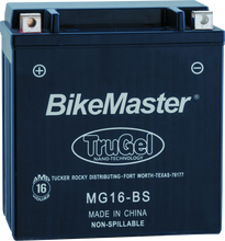 Load image into Gallery viewer, BikeMaster Trugel Battery MG16-BS