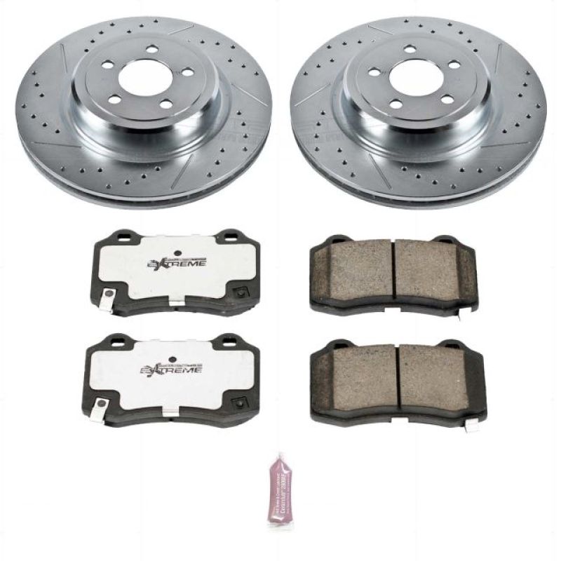 Power Stop 08-23 Dodge Challenger Rear Z26 Street Warrior Brake Kit