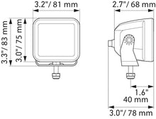 Load image into Gallery viewer, Hella Universal Black Magic 3.2in L.E.D. Cube Kit - Spot Beam