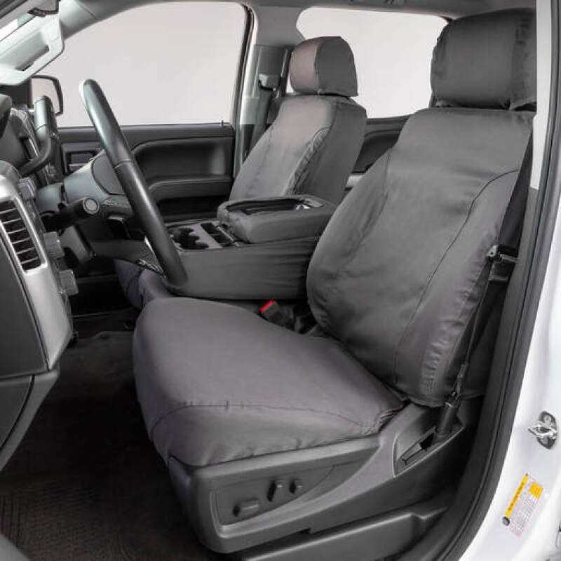 Covercraft 07-12 Chevrolet Avalanche Polycotton SeatSaver Custom Front Row Seat Covers - Grey