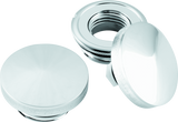 Bikers Choice 82-Up Chrome Pointed Gas Cap Set With Paint Savers