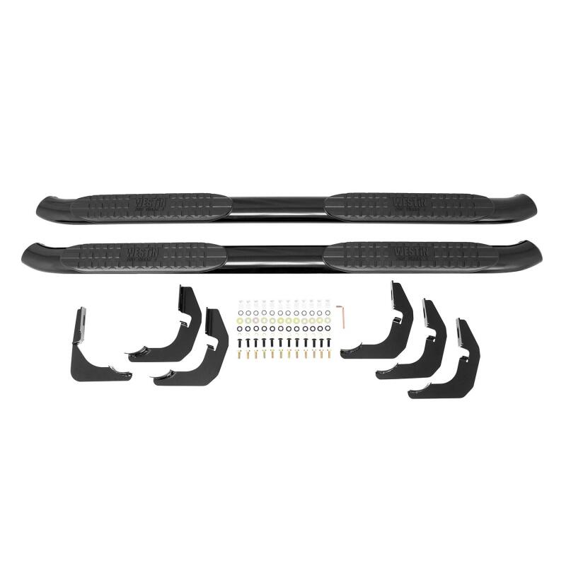 Westin 2015-2018 Chevrolet/GMC Colorado/Canyon Crew Cab PRO TRAXX 4 Oval Nerf Step Bars - Black