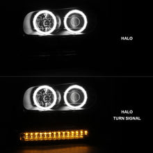 Load image into Gallery viewer, ANZO 2002-2009 Chevrolet Trailblazer Projector Headlights w/ Halo Black