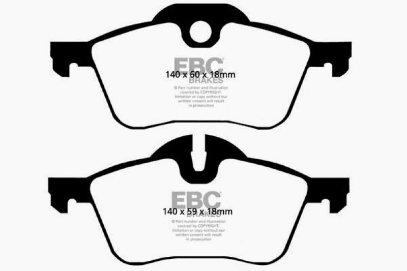 EBC 02-03 Mini Hardtop 1.6 Yellowstuff Front Brake Pads