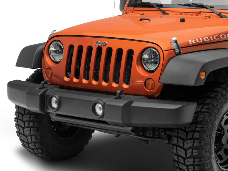 Raxiom 97-18 Jeep Wrangler TJ/JK Axial Series LED Headlights- Black Housing (Clear Lens)