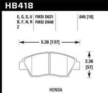 Load image into Gallery viewer, Hawk 13-14 Acura ILX 1.5L Hybrid Incl.Shims Pad Springs Front ER-1 Brake Pads