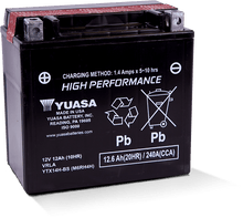 Load image into Gallery viewer, Yuasa YTX14H-BS High Performance AGM 12 Volt Battery (Bottle Supplied)