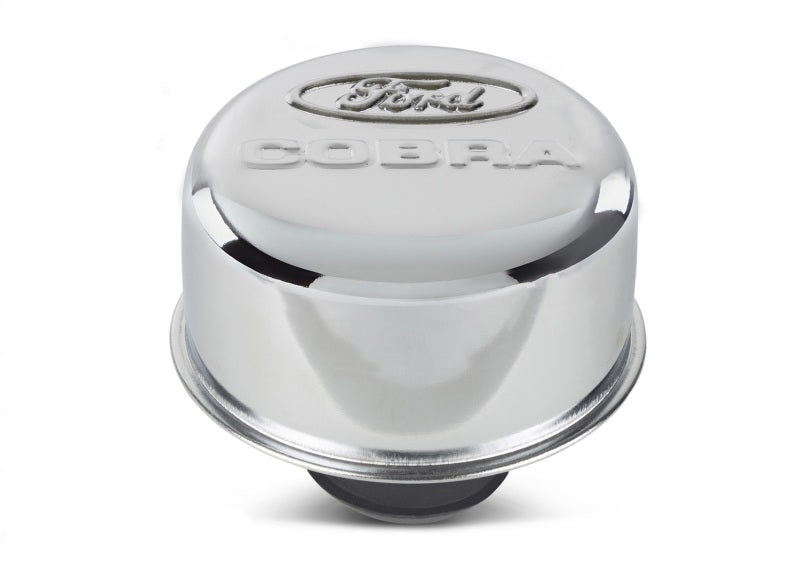 Ford Racing Chrome Breather Cap w/ Ford Cobra Logo