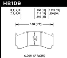 Load image into Gallery viewer, Hawk Performance Alcon/AP Racing ER-1 Motorsport Brake Pads