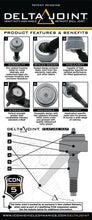 Load image into Gallery viewer, ICON 14-18 GM 1500 Tubular Upper Control Arm Delta Joint Kit (Large Taper)