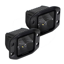 Load image into Gallery viewer, Go Rhino Xplor Blackout Series Cube LED Flood Light Kit (Flush Mount) 3x3 - Blk (Pair)