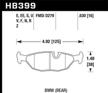 Load image into Gallery viewer, Hawk 86-87 BMW 325 2.7L Rear ER-1 Brake Pads