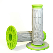 Load image into Gallery viewer, Renthal MX Dual Compound Grips Tapered 1/2 Waffle - Grey/ Green