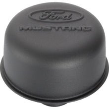 Load image into Gallery viewer, Ford Racing Black Crinkle Finish Breather Cap w/ Ford Mustang Logo