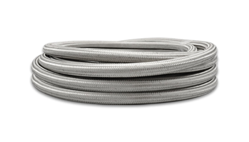 Vibrant SS Braided Flex Hose w/ PTFE Liner -6 AN (10 foot roll)